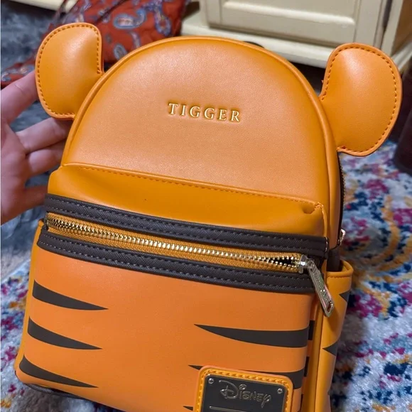 Loungefly Disney Tigger Orange and Black Mini Backpack Tigger Mini Backpack by Disney - Winnie the Pooh Cosplay  main image 3